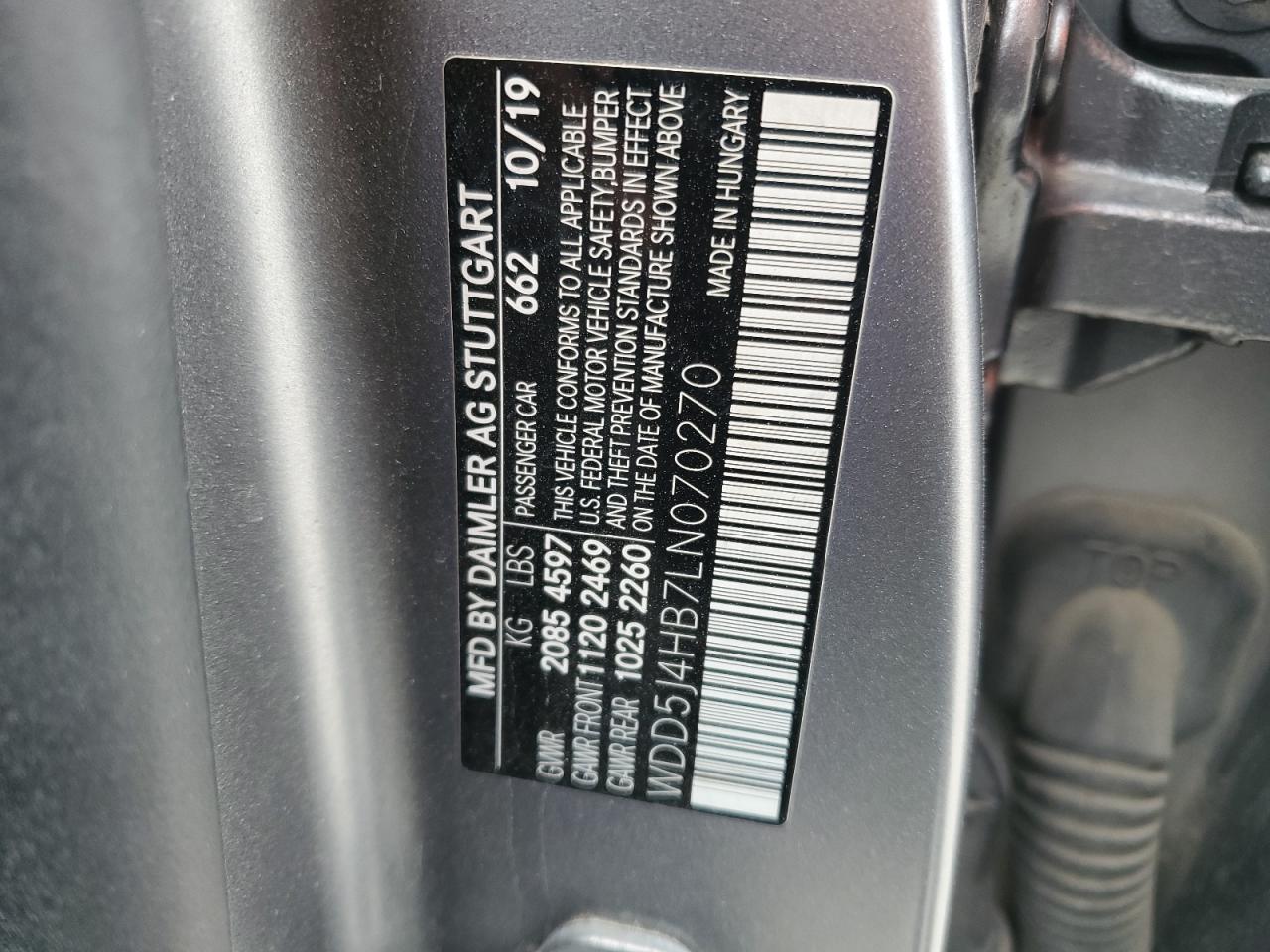 2020 MERCEDES-BENZ CLA 250 4MATIC